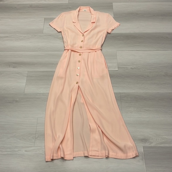 Aritzia Dresses & Skirts - Aritzia Wilfred Shirt Dress in Coral Blush